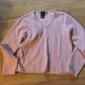 Nina Leonard. L. Angora sweater.